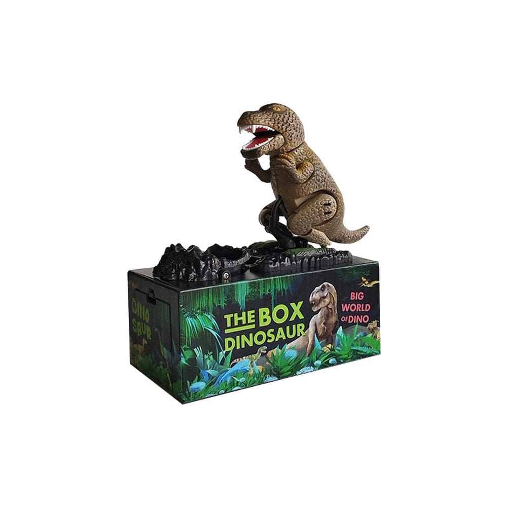 Banco robótico de moedas de dinossauro T-Rex Home Piggy Bank