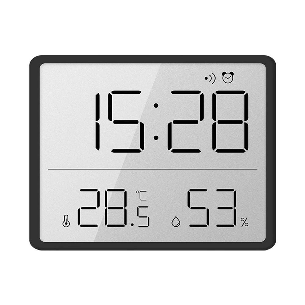 Despertador com display LCD fino digital com temperatura e umidade