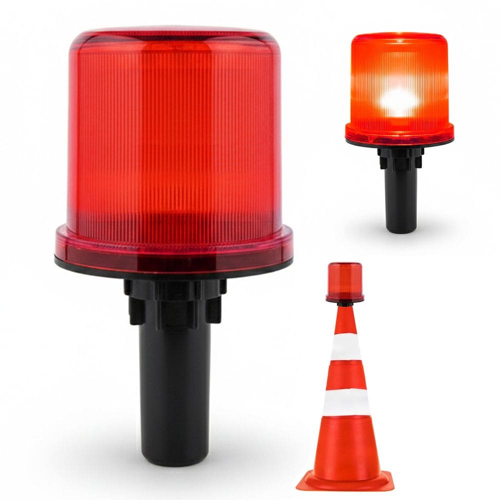 Sinalizador Viario Solar Segurança Rodovia Estrada Rua Transito Obra Alerta Emergencia Segurança Acidente