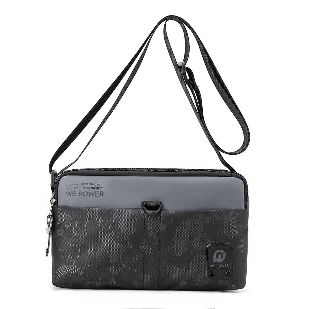 Bolsa Messenger Camouflage, leve, nylon, impermeável