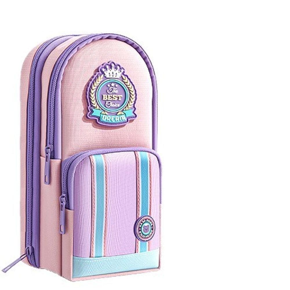 Estojo de lápis, estilo mochila, tecido Oxford de grande capacidade