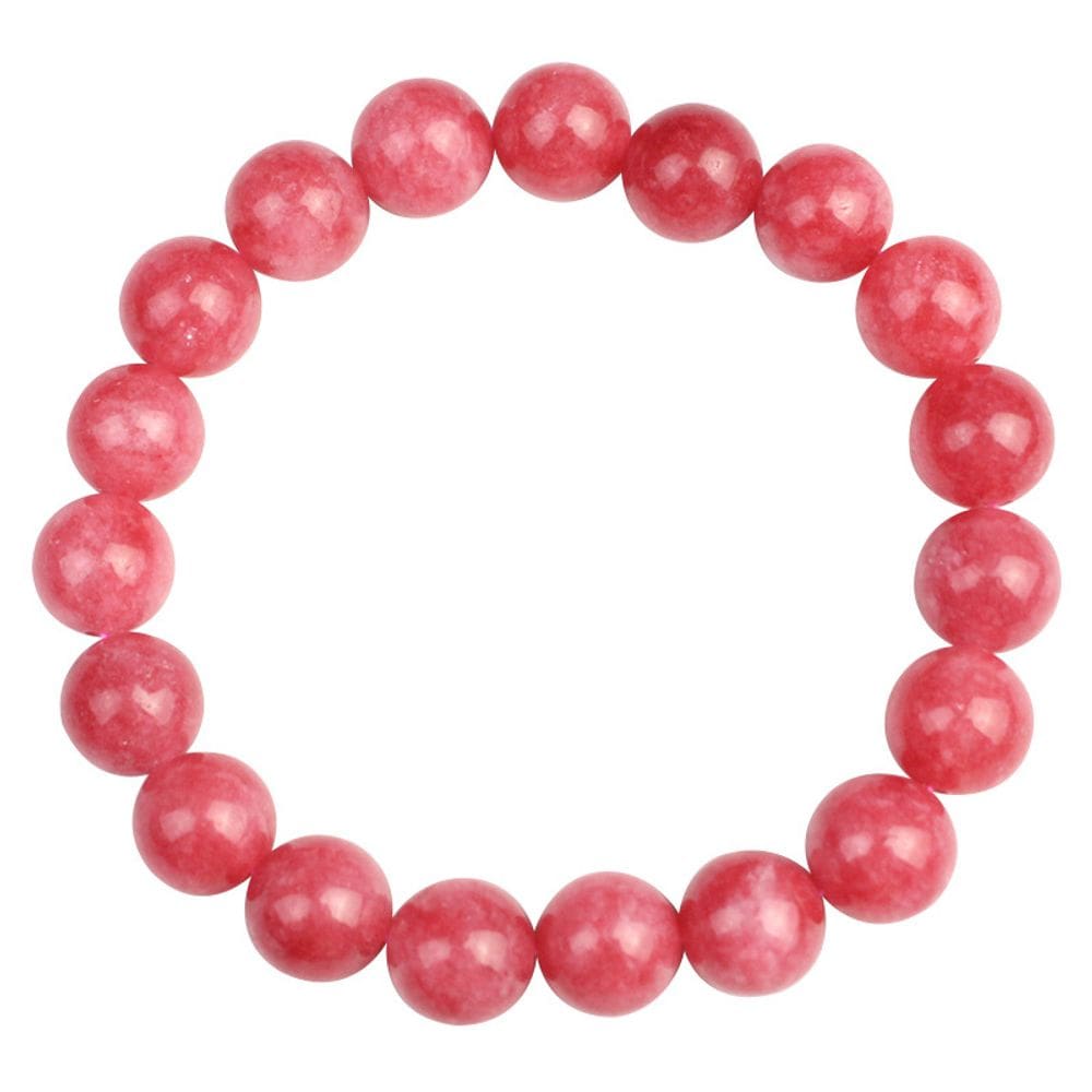 Pulseira de cristal de rodocrosita natural de 8 mm para homens/mulheres