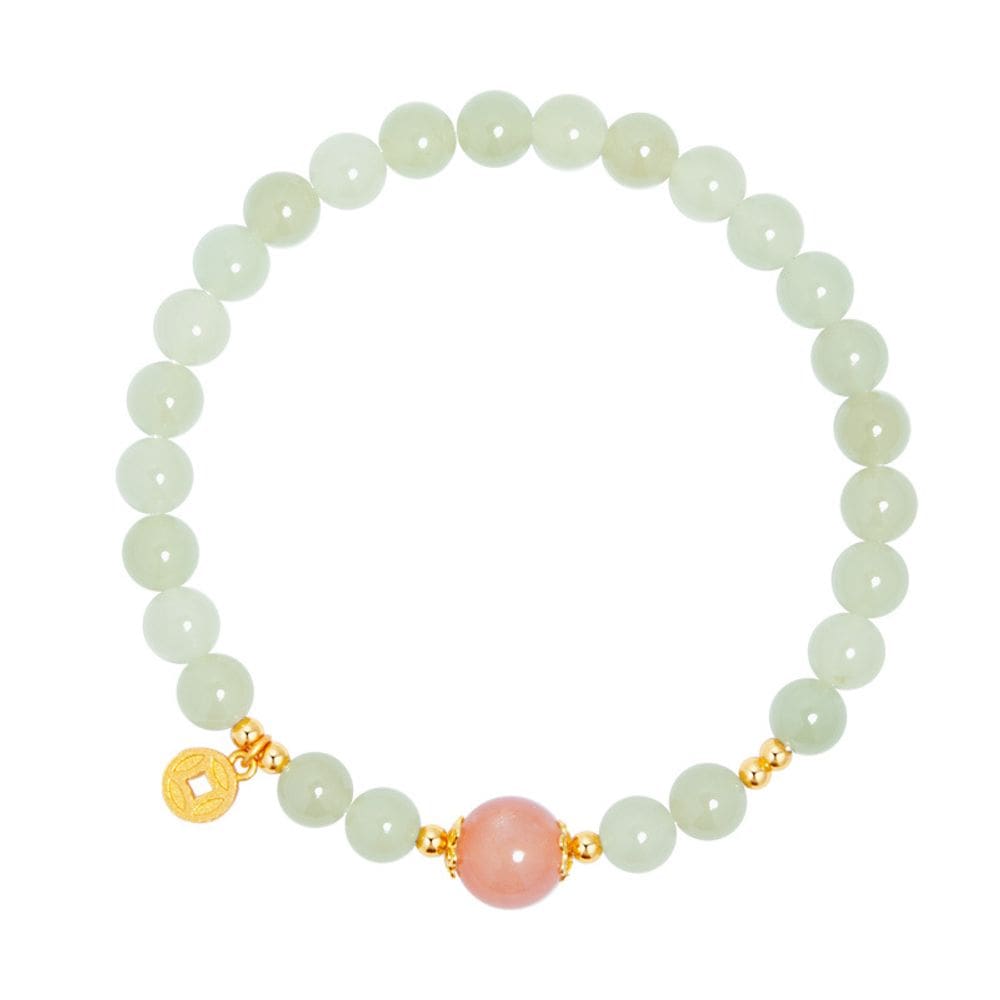 Pulseira Nephrite Jade para mulheres em estilo chinês