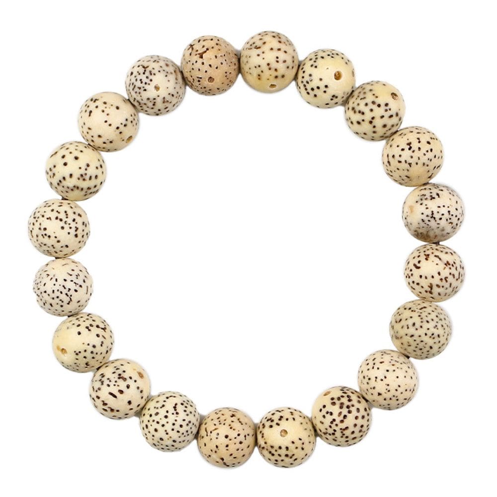 Pulseira Bodhi Seed Natural Hainan Star Moon, miçangas de 9,5 mm