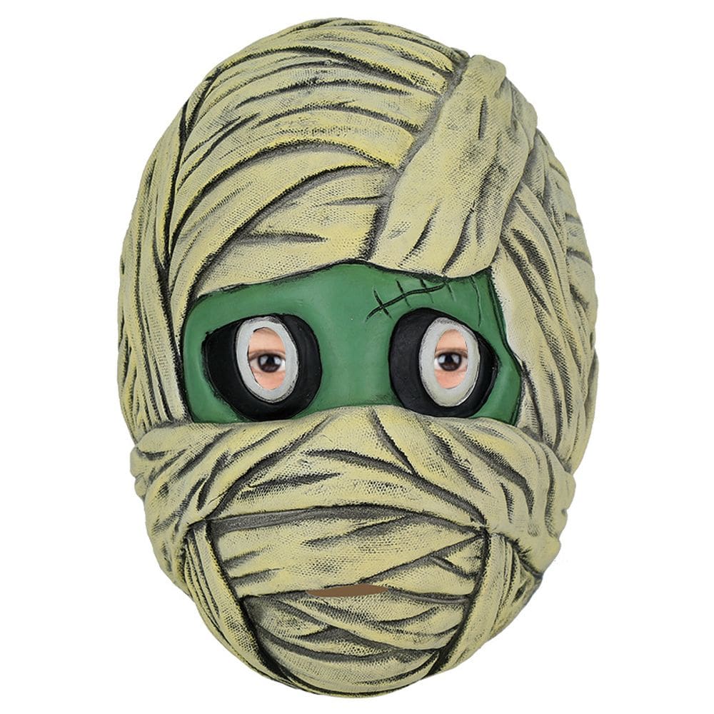 Máscara facial Mummy 3D Resin Creepy para Halloween e Cosplay