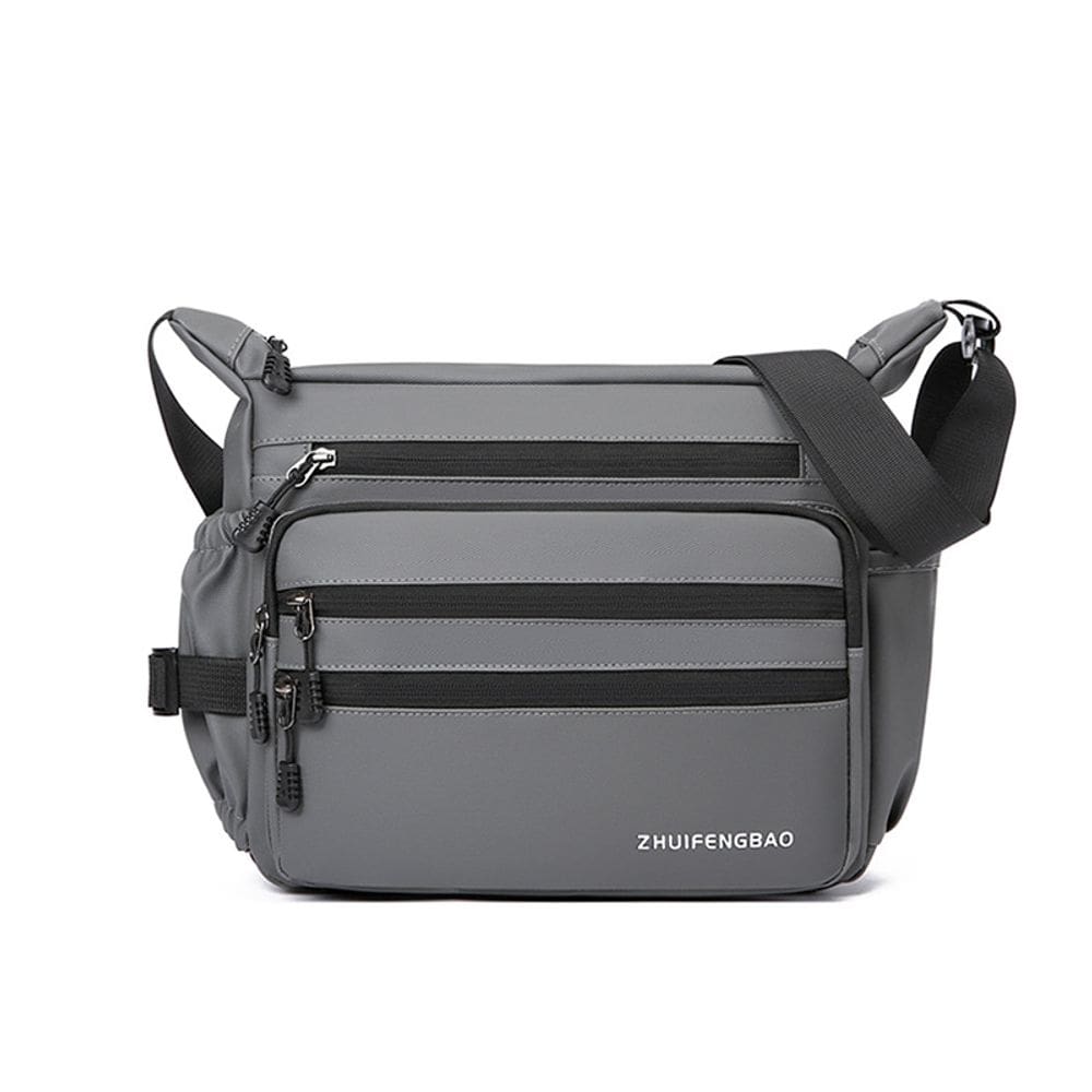 Bolsa Messenger em tecido Oxford resistente à água para homens 32x12x25cm