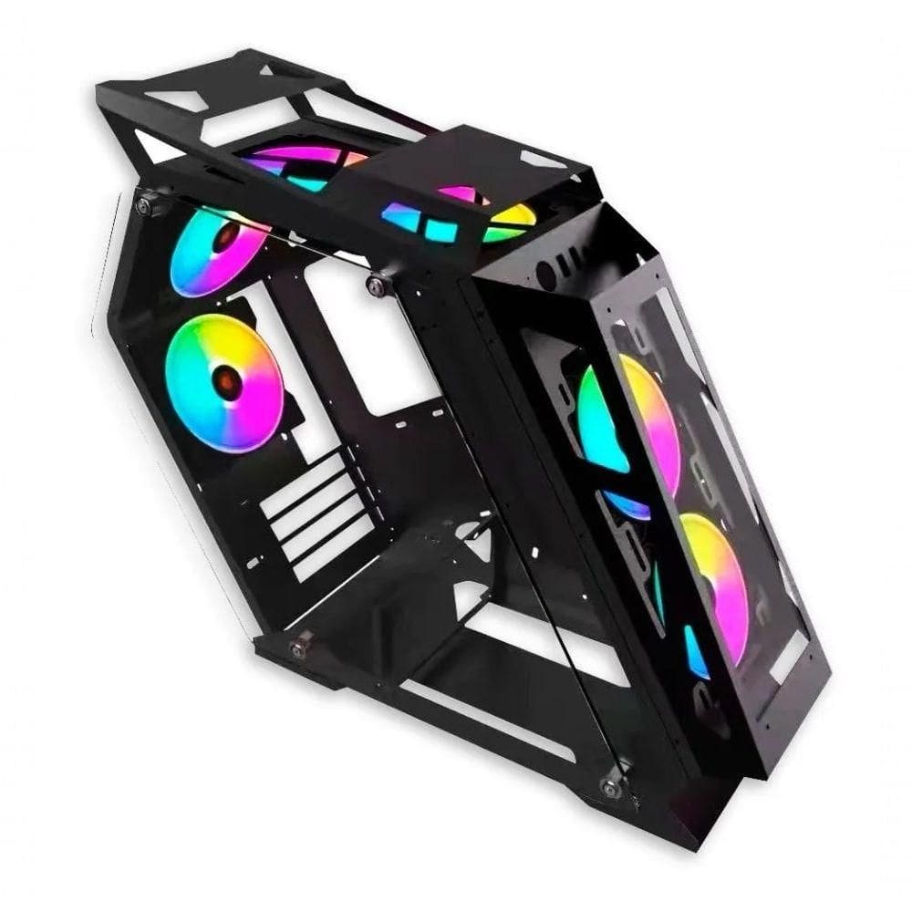 Gabinete Gamer MATX Laterais Vidro Temperado USB 3.0 Preto