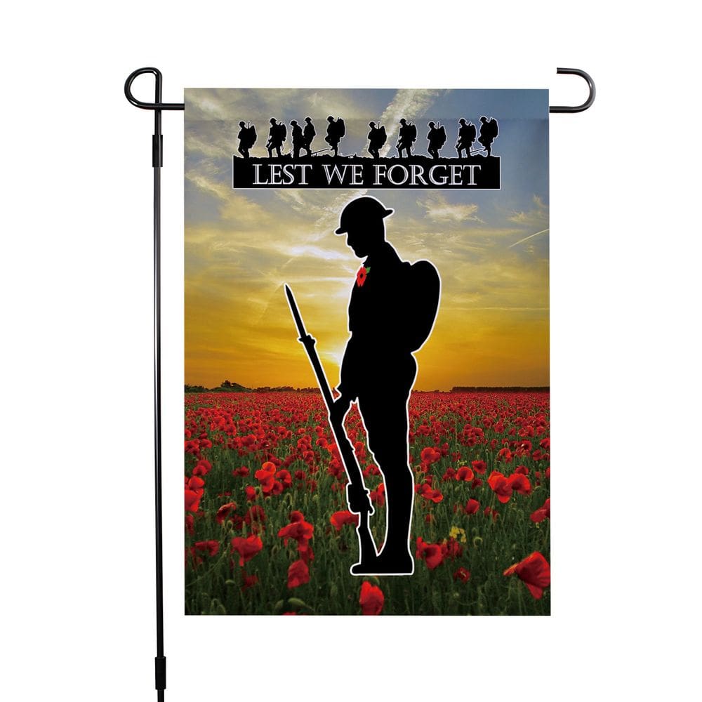 Flag Veterans Memorial para que não esqueçamos o poliéster 30x45cm