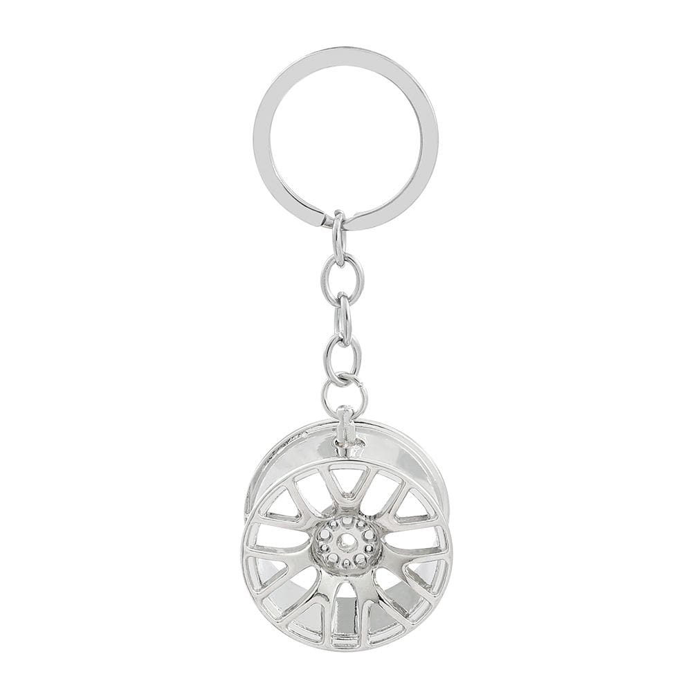 Chaveiro de roda de carro Chaveiro de liga metálica de liga de zinco