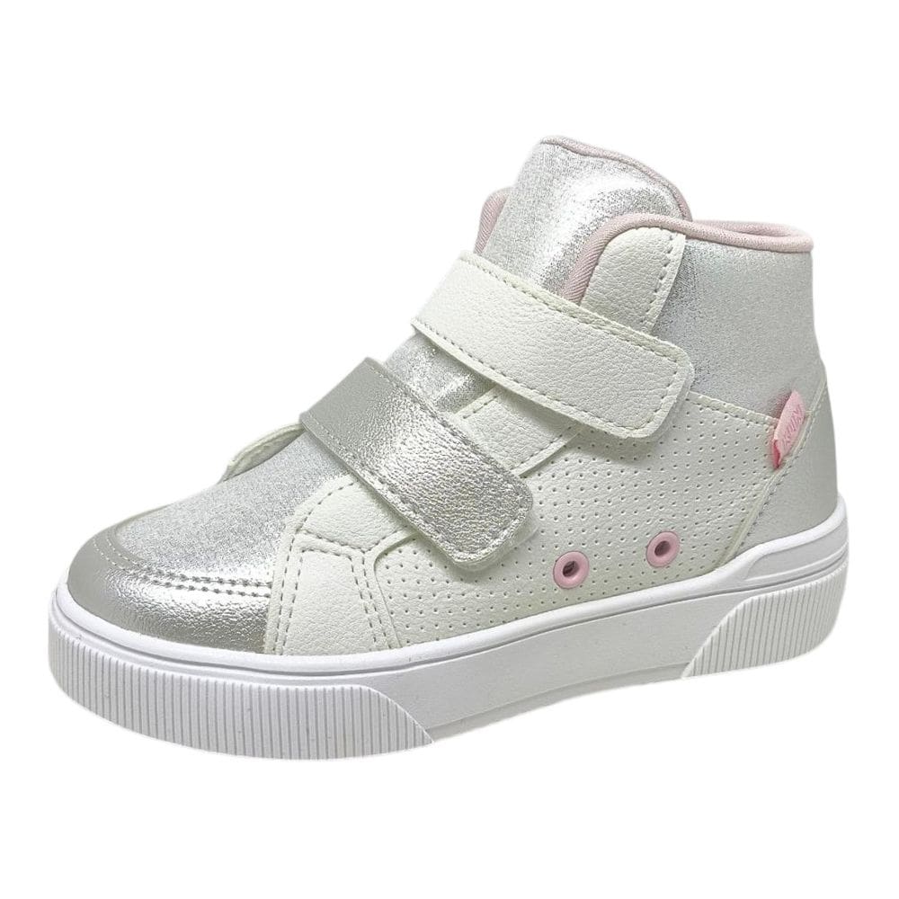 Bota Casual Infantil Menina Conforto Metalizado Klin Sky