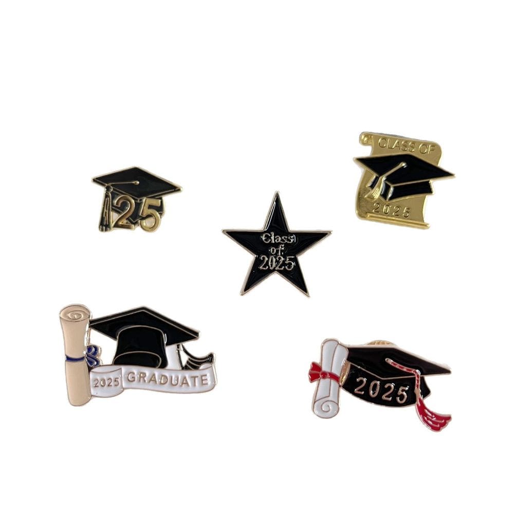 Conjunto de pinos de broche, classe de formatura de esmalte de liga 2025