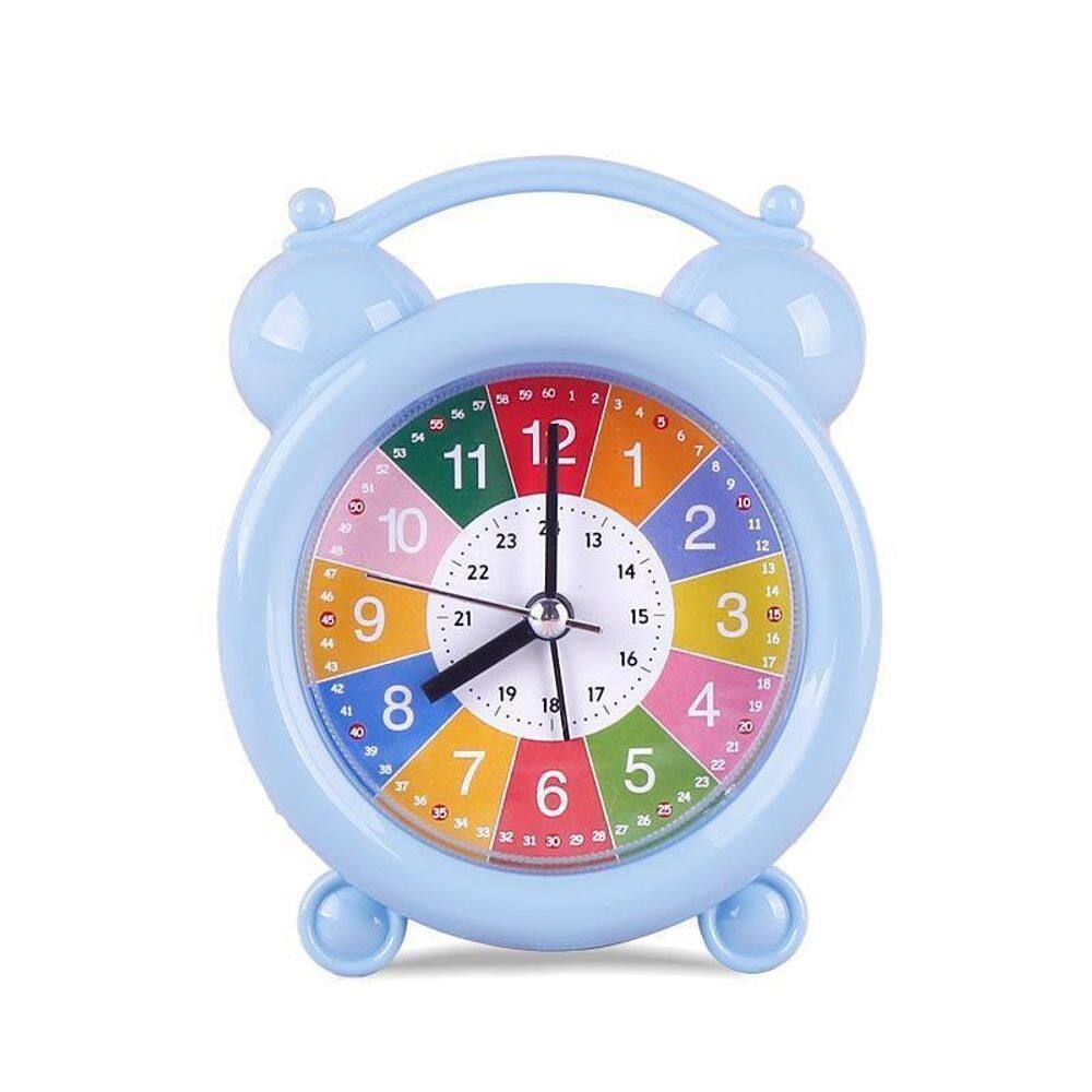 Despertador educacional colorido para crianças com campainha alta