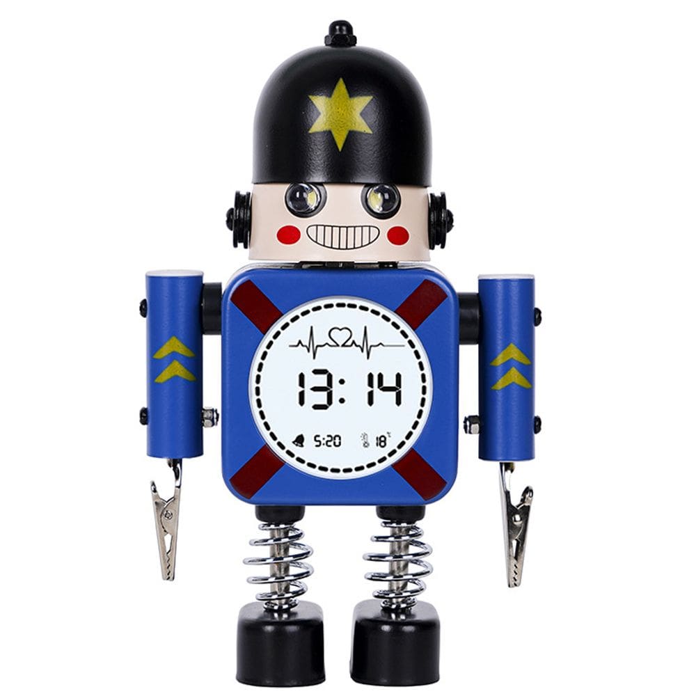 Despertador LED Robot Soldier Digital Creative Silent
