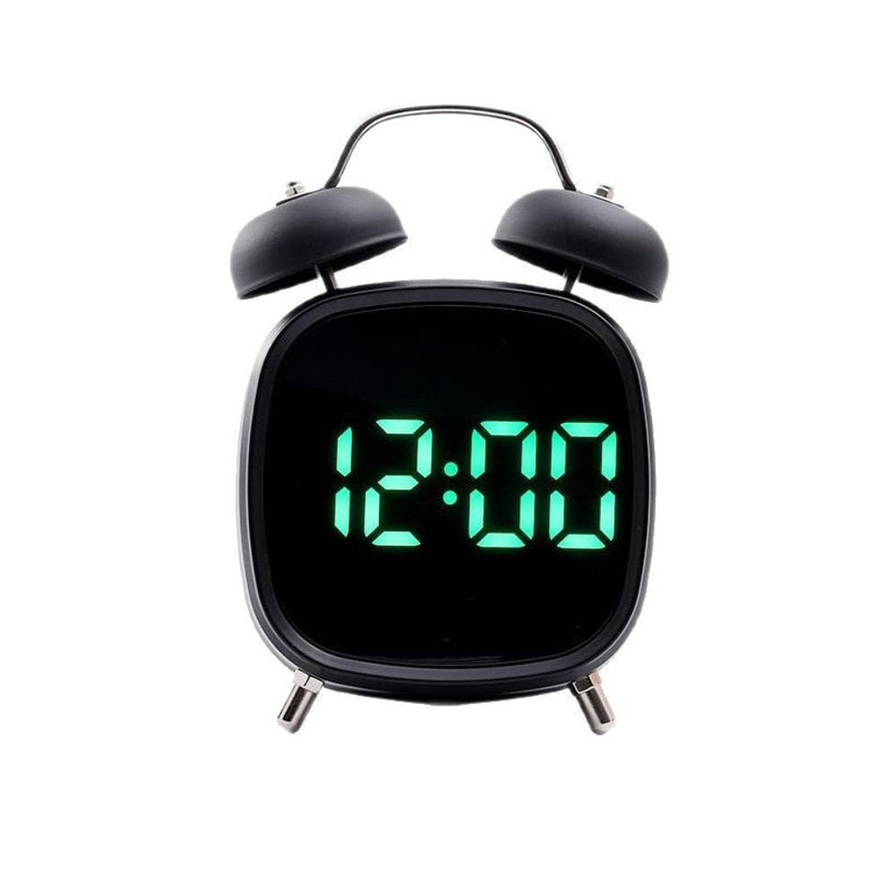 Despertador Creative Metal Twin Bell com display LED 12x8x18cm