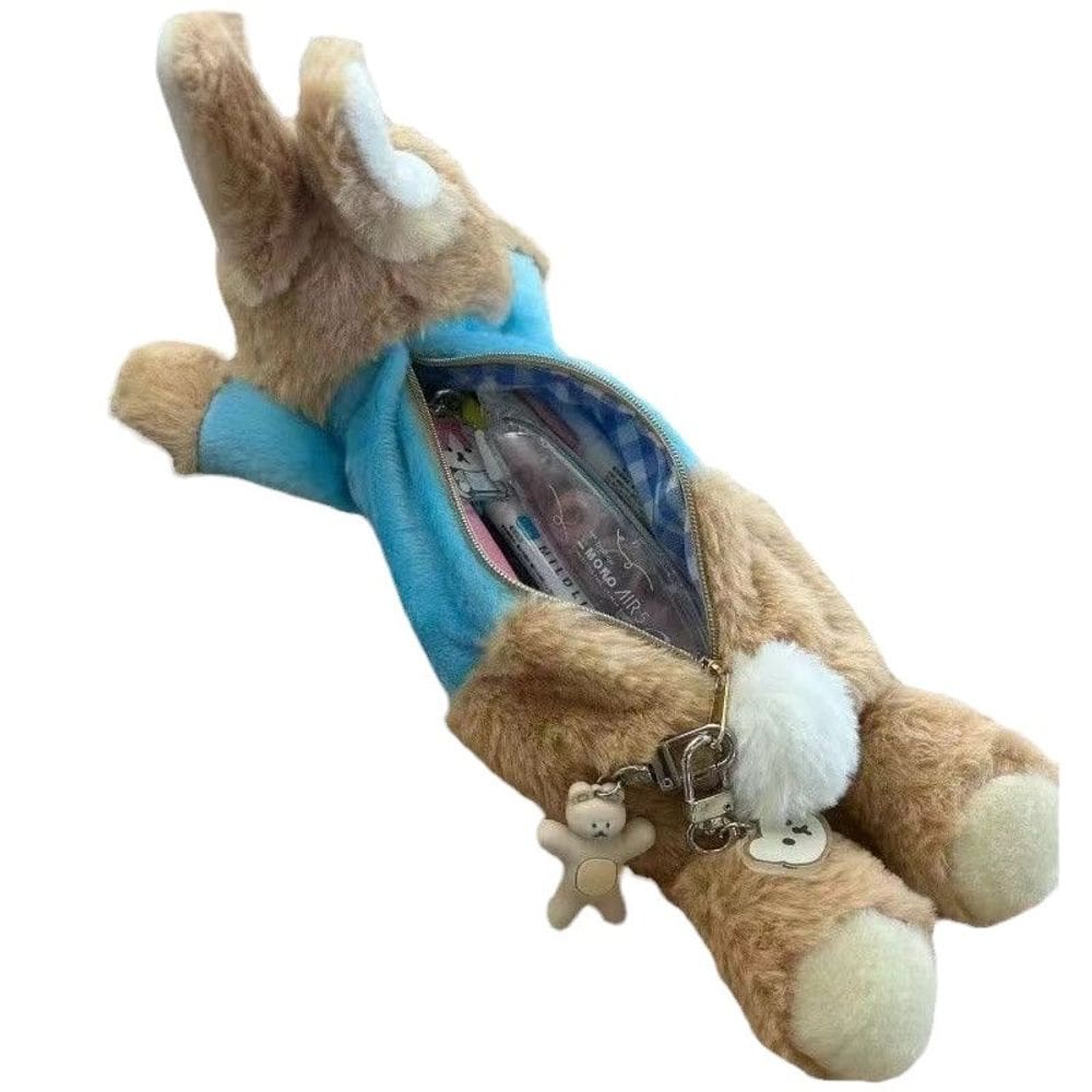 Estojo de lápis Peter Rabbit Plush Cute Soft 22 cm para meninas