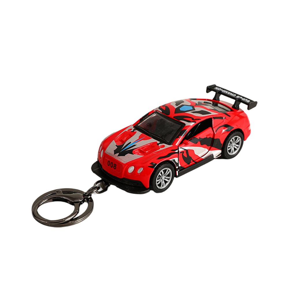 Chaveiro: Alloy Race Car com design de grafite, carro esportivo vermelho