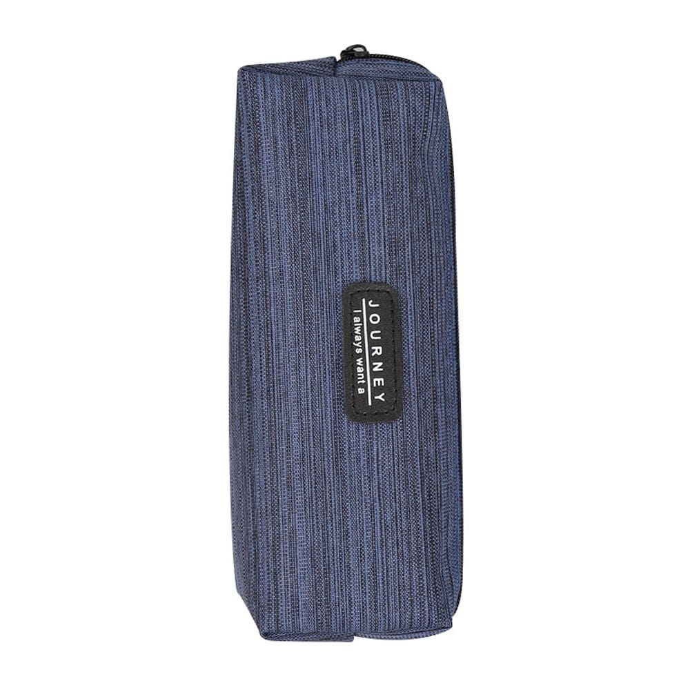 Estojo para lápis, tecido Oxford, design minimalista, 21x9cm, listrado