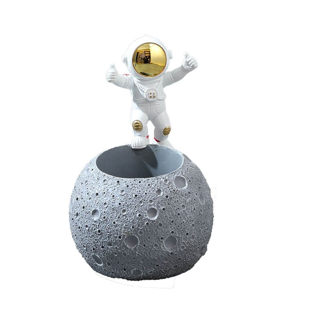 Porta-canetas Porta-lápis de resina Astronaut Space Theme