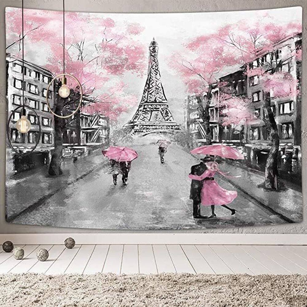 Tapeçaria para pendurar na parede Torre Eiffel Romantic Paris 150x130cm
