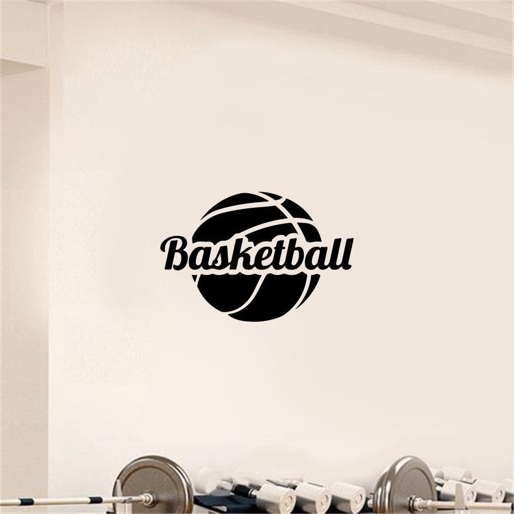 Adesivos de parede de basquete removíveis autoadesivos em PVC 39x57cm
