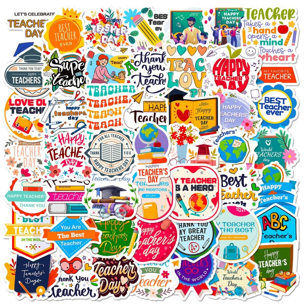 Pacote de adesivos com tema de casamento romântico, rosa, estética, 50 unidades