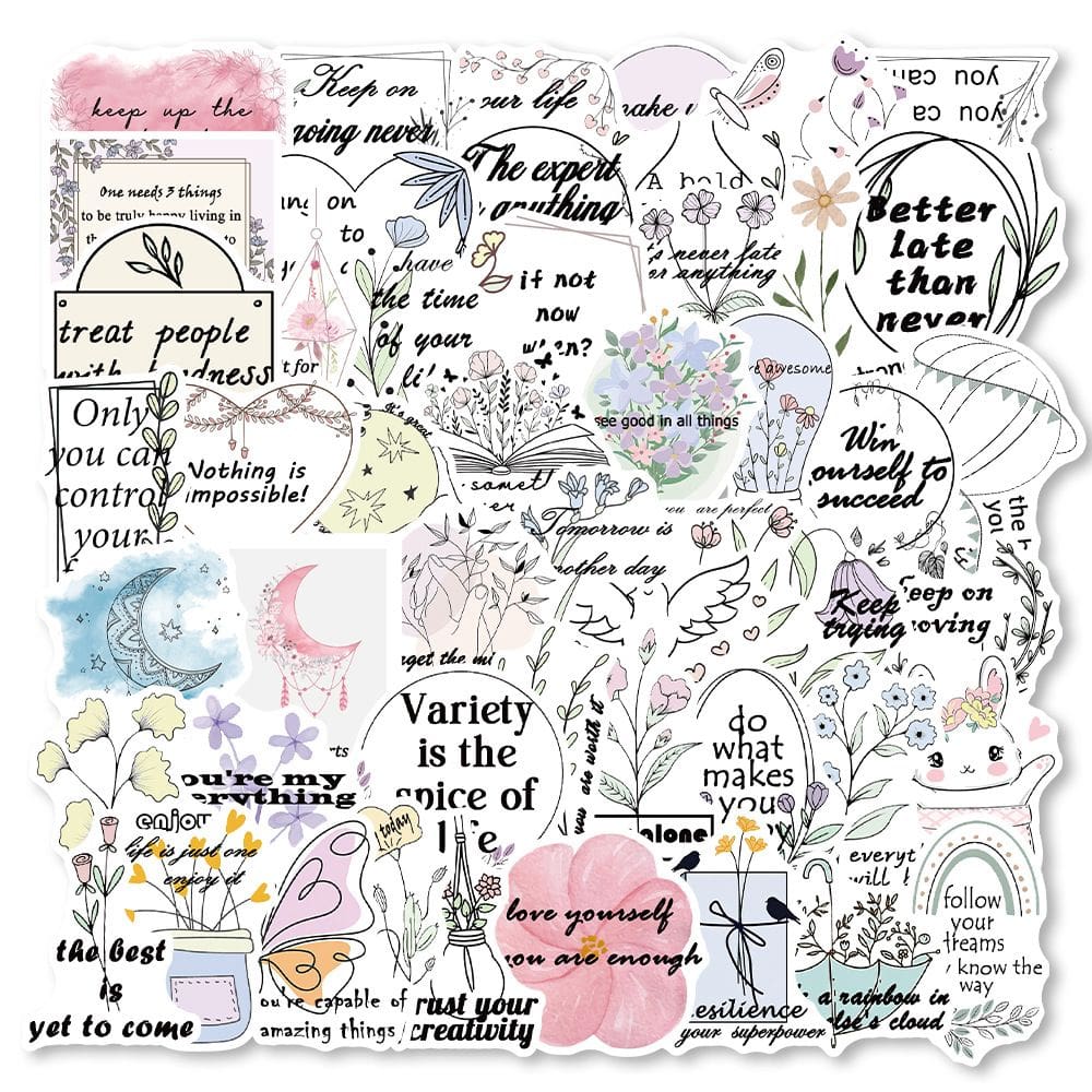 Pacote de adesivos, versículo bíblico, 50 unidades, escritura inspiradora