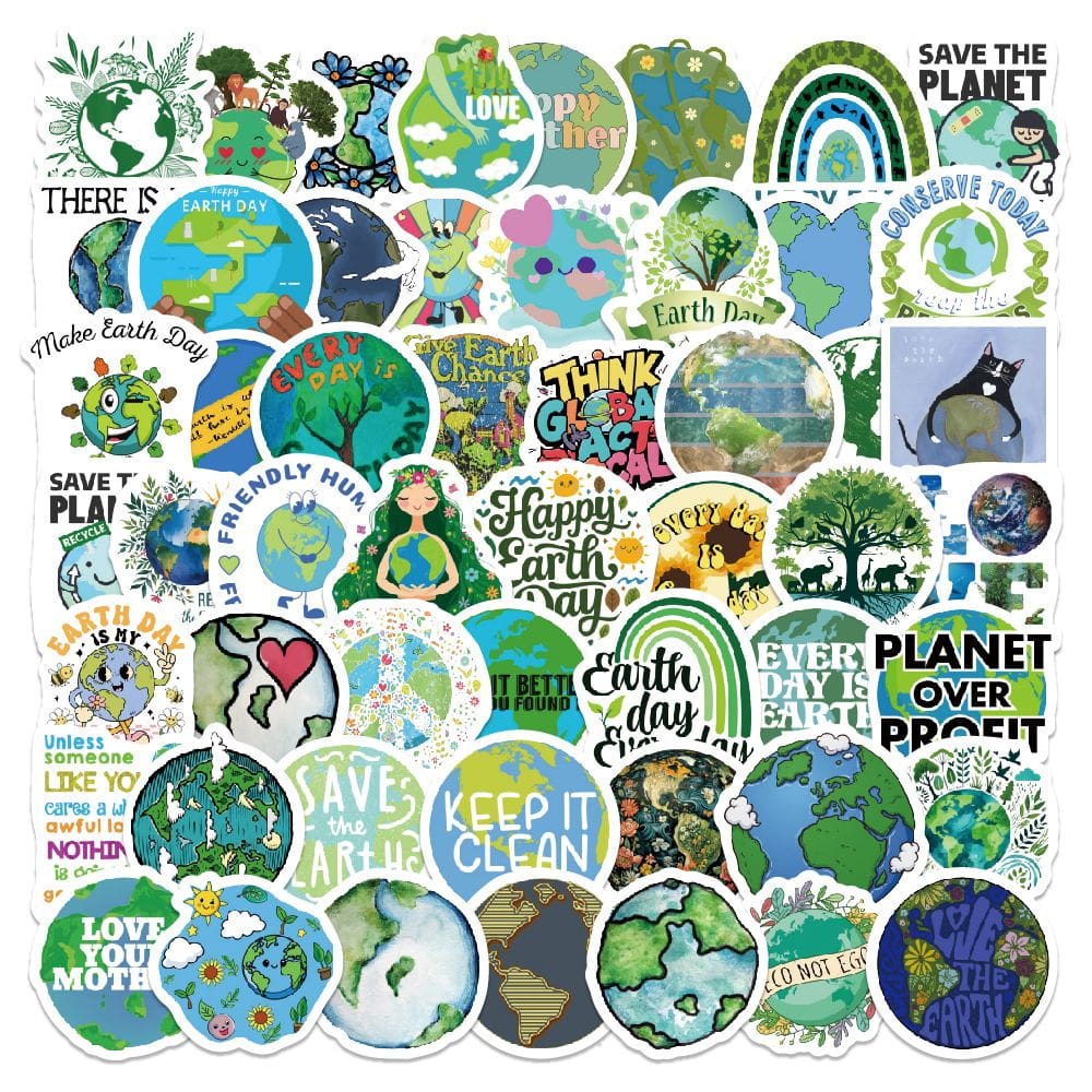 Adesivos Protect Nature Doodle, 100 unidades, ecológicos Earth D
