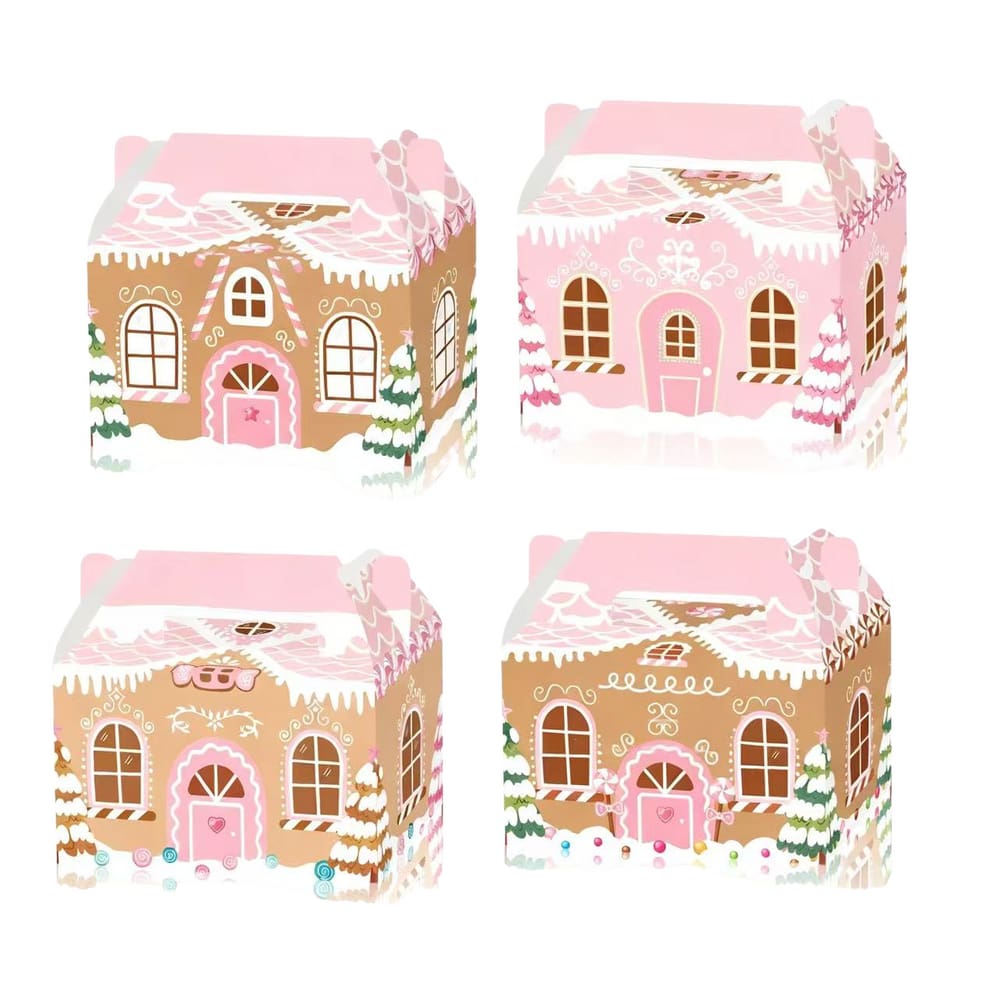 Conjunto de caixas de presente Christmas Gingerbread House 16x9,5 cm 12 unidades
