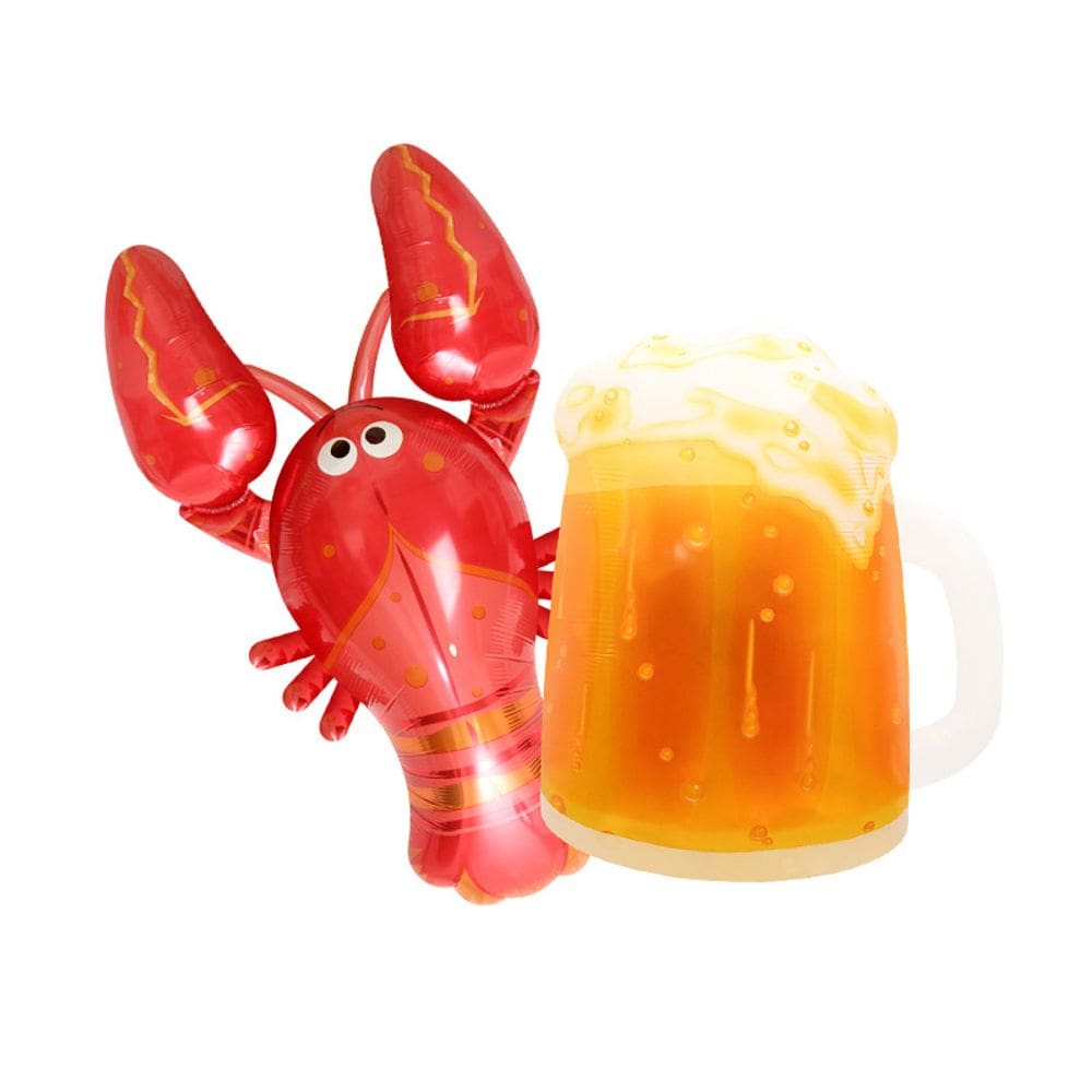 Conjunto de balões para canecas de lagosta e cerveja de 40-85 cm para festa