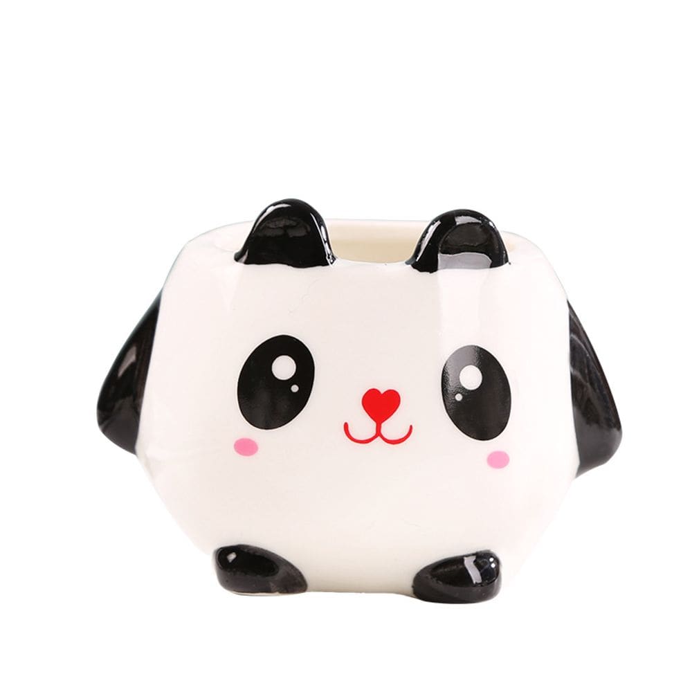 Vaso de flores Ceramic Panda Cartoon Animal Plant 9,5 x 5,2 x 7 cm