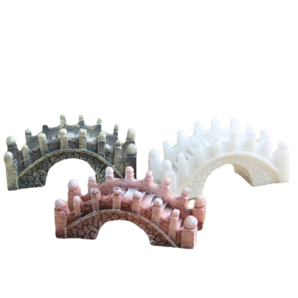 Decoração de jardim Mini Bridge Sculpture Resin Arch B 4,5 cm