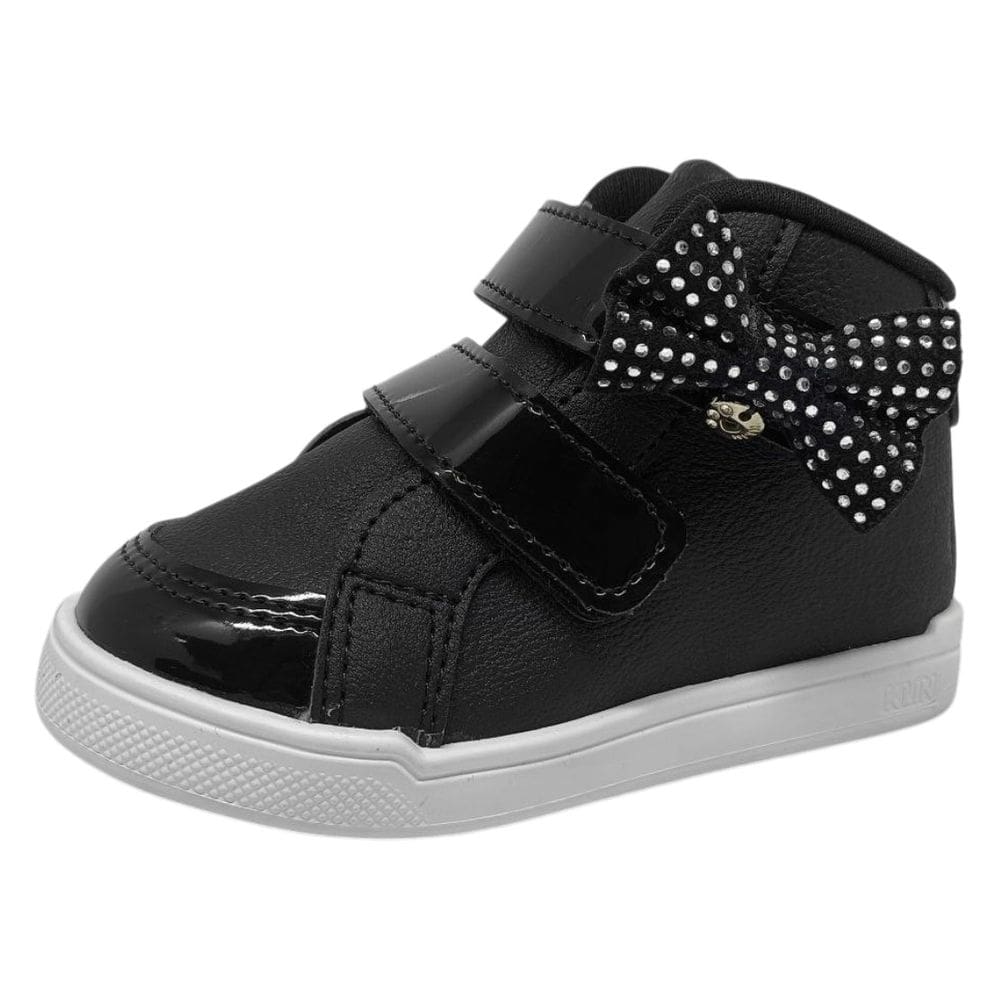 Bota Casual Infantil Menina Conforto Laço Strass Sky Klin
