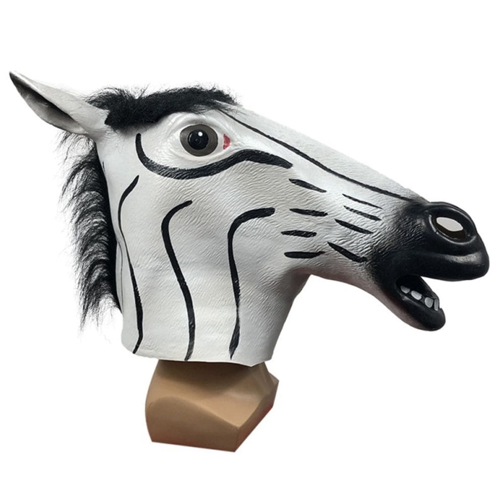 Animal engraçado de máscara de cabeça de cavalo para festa de cosplay de Halloween