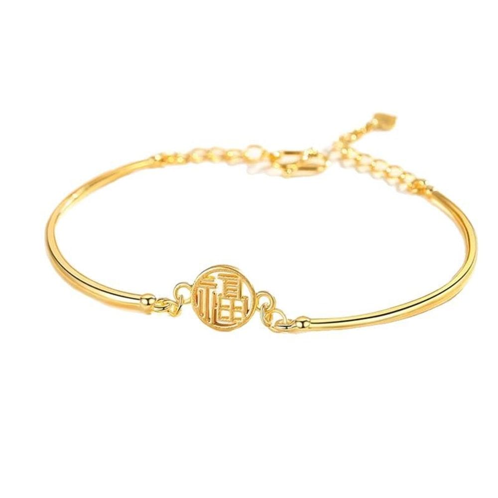 Pulseira vietnamita banhada a ouro, símbolo de diversão para mulheres