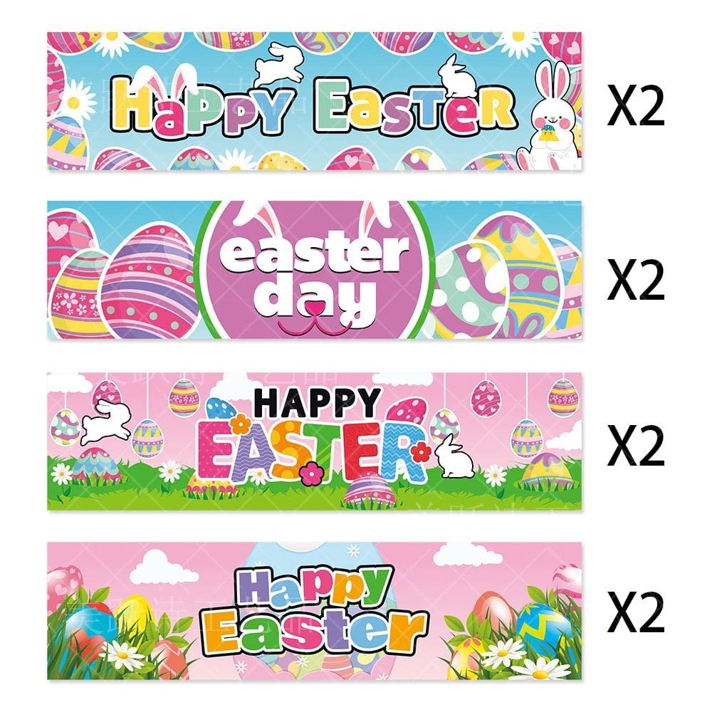 Adesivos, decoração de festa de Páscoa, decalques de vinil impermeáveis, 8 unidades