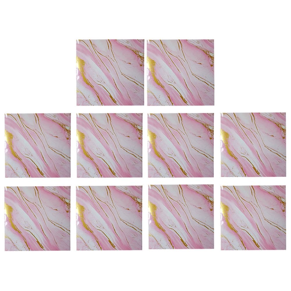 Placa Adesiva Marmore 3D Kit 10 uni Papel de Parede Autocolante Obra Reforma Casa Banheiro Cozinha Ambiente Moderno