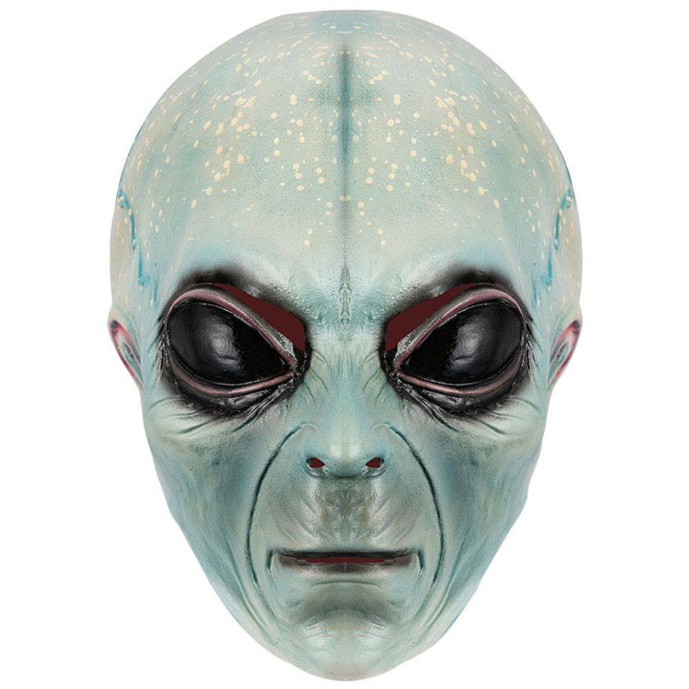 Traje de cosplay de resina com máscara de cabeça alienígena para adultos