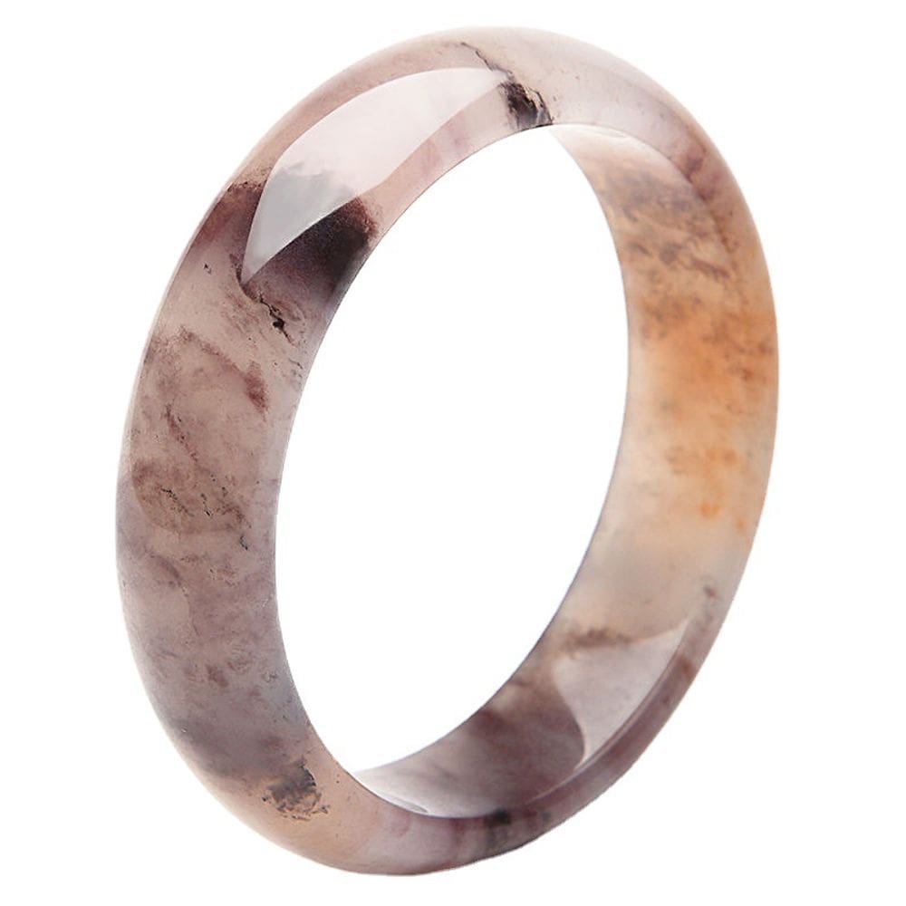 Pulseira Nephrite Jade para mulheres, pulseira fina de 60-62 mm de diâmetro