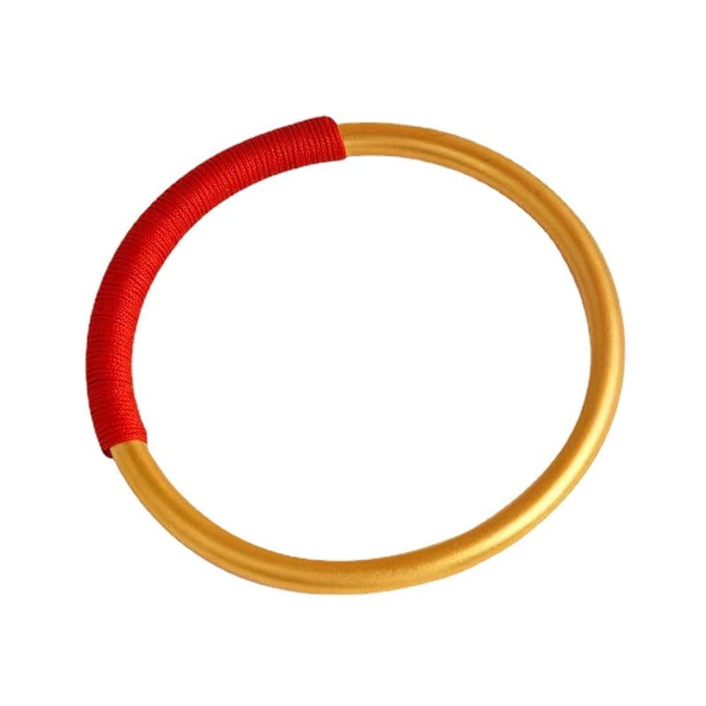 Pulseira Vietnamese Gold Placer Solid para mulheres de 60 mm de diâmetro