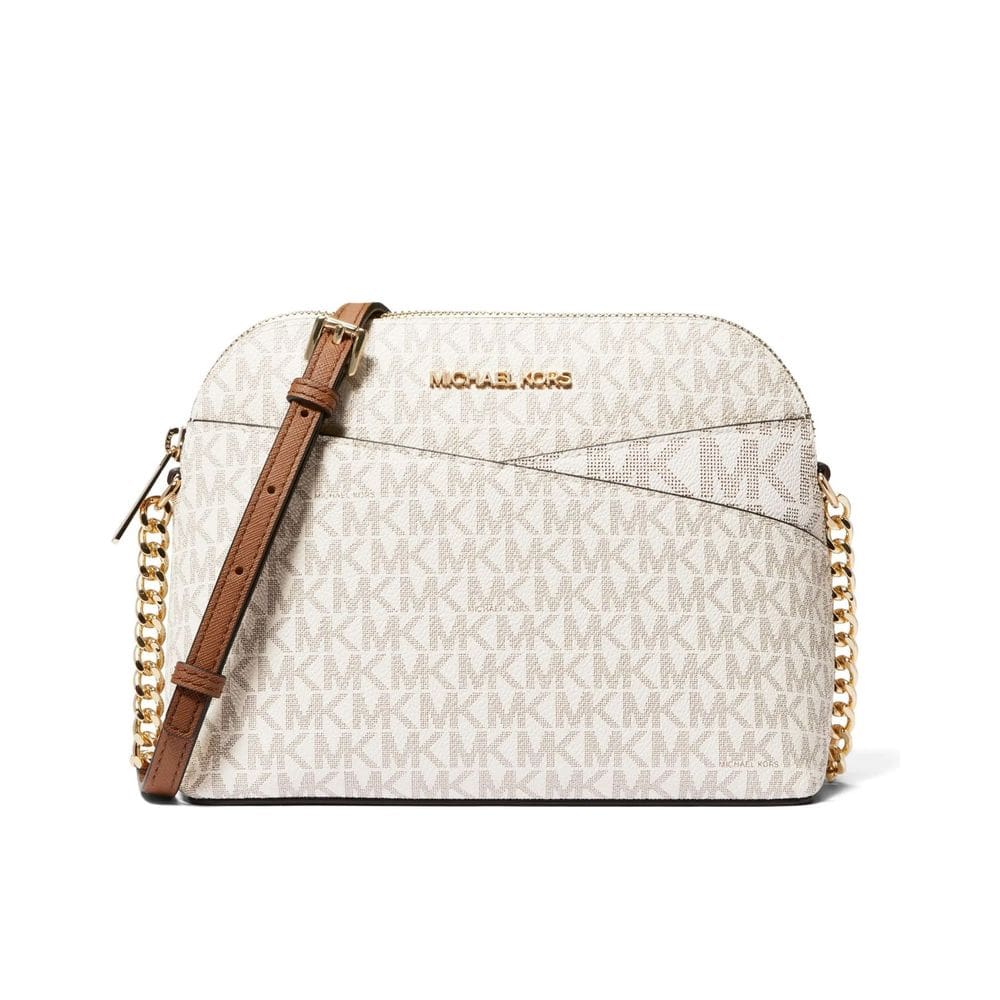 Michael Kors Bolsa Transversal Jet Set Media Creme C/ Logo