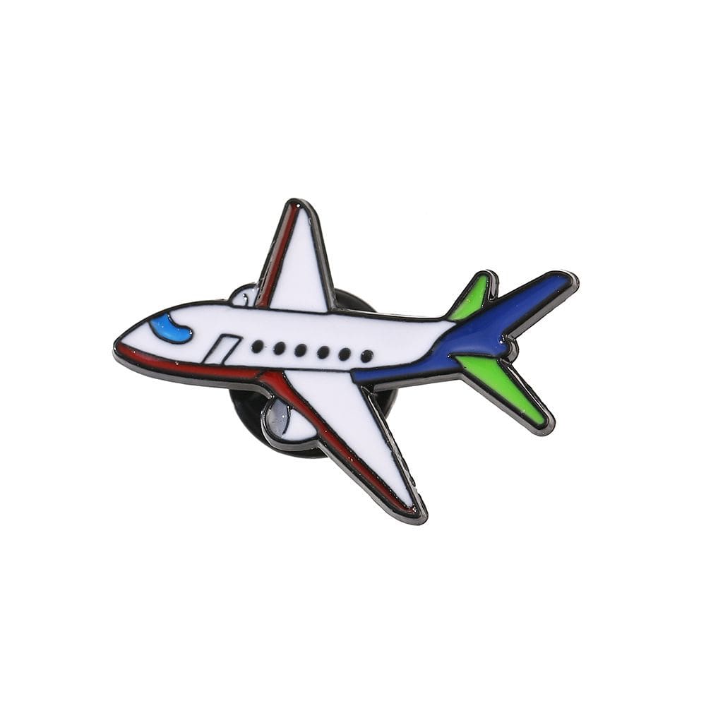 Alfinetes de broche Creative Alloy Lapel Pin Badge Design de avião