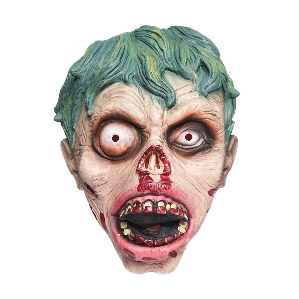 Máscara facial Zombie Scary Rotten Flesh Latex Resina realista