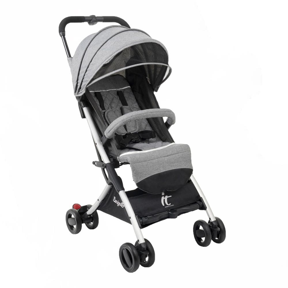 Carrinho de Bebê Burigotto It Metal Prata Leve e Compacto