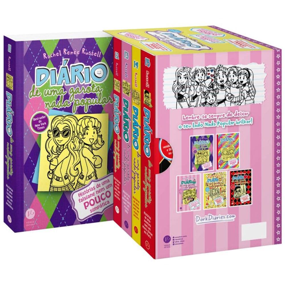 Box Diário de uma Garota Nada Popular (Vol. 11 a 15 - Edição de bolso)