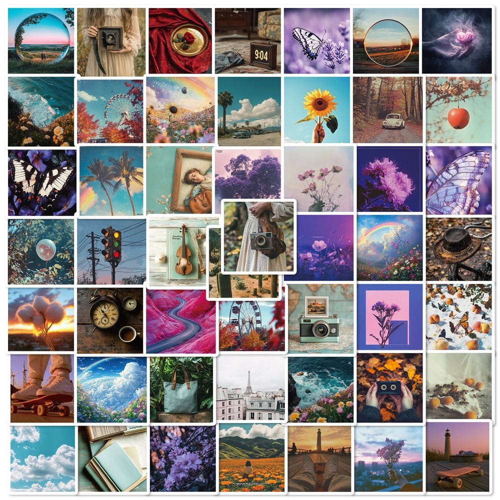 Adesivos Aesthetic Butterfly INS Style Dreamy Purple