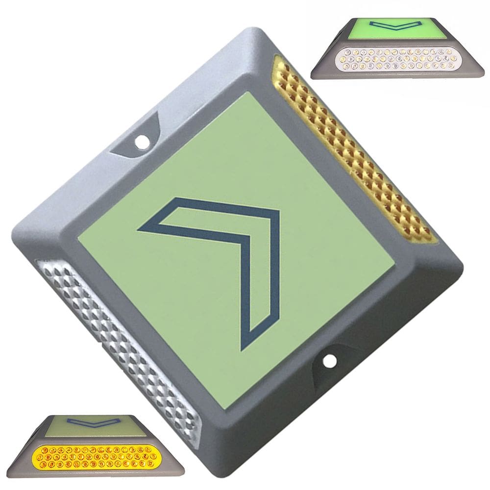 Tacha Refletiva Olho de Gato Sinalizador Viario Estrada Rodovia Transito Marcador De Faixa Pavimentaçao Rua Sinalizaçao