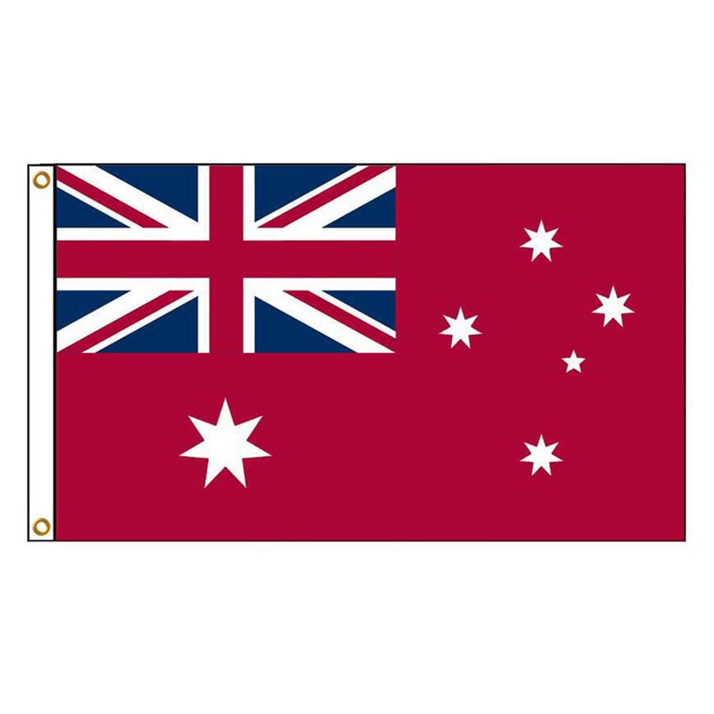 Bandeira australiana com bandeira vermelha, bandeira de poliéster 90x150cm