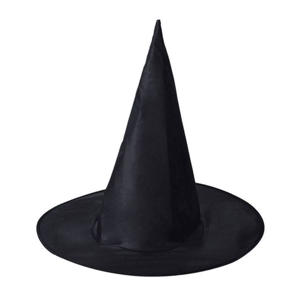 Chapéu de bruxa, tecido Oxford preto clássico para adultos de Halloween