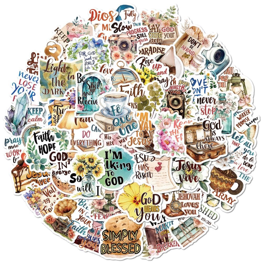 Pacote de adesivos: 100 unidades, mini vinil fofo de desenho animado misto de 4 cm