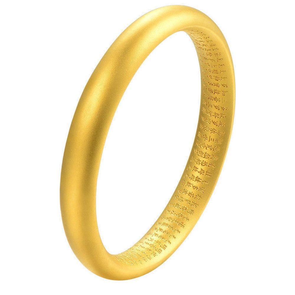 Pulseira Gold Placer Solid para mulheres de 60 mm de diâmetro